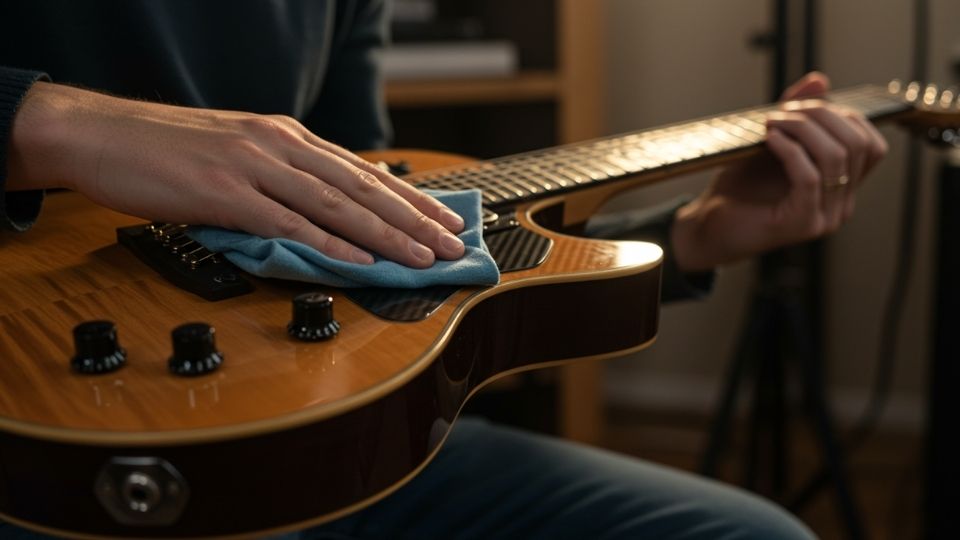 Clean the Body & Fretboard – Keep That Burst Finish Looking Fresh