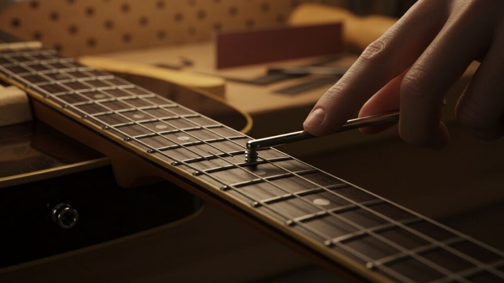 Fixing a Guitar Neck Ridge